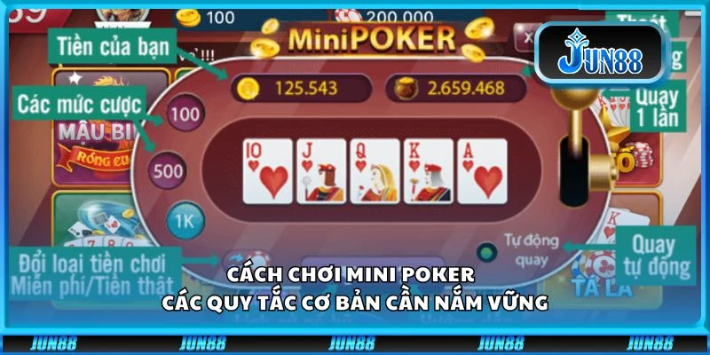 Cách chơi mini poker – Các quy tắc cơ bản cần nắm vững